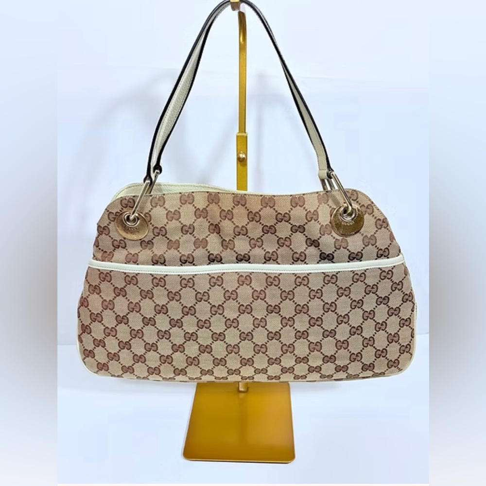 Gucci Monogram Eclipse Shoulder Bag - image 1